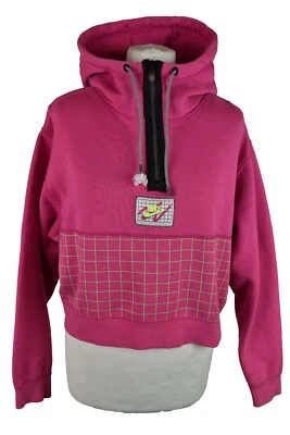 NIKE Rosa Sudadera con Capucha Talla S Mujer Media Cremallera Pullover Retro Ropa Deportiva Exterior Foto 1 de 4