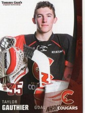 2017/18 Prince George Cougars - TAYLOR GAUTHIER (g) [Wheeling Nailers] ECHL 