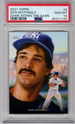 2021 TOPPS DON MATTINGLY GAME WITHIN THE GAME #6 - PSA 10 - YANKEES - Image 1 of 2