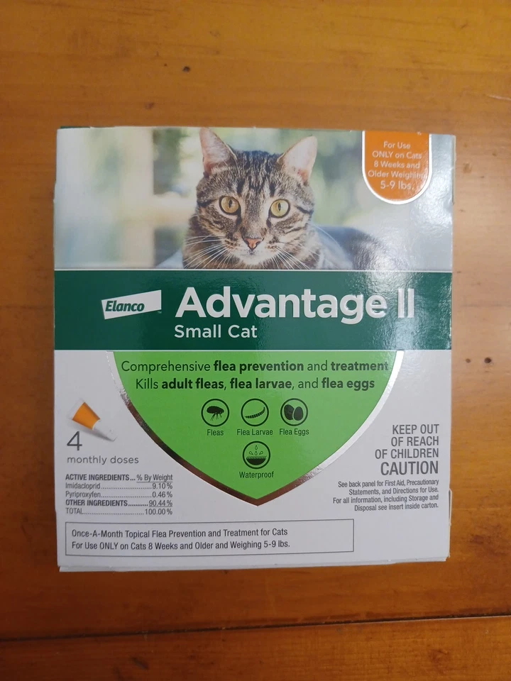 Genuine Advantage II para gatos pequeños 5-9 libras - Paquete de 4 - CONTROL DE TRATAMIENTO DE PULGAS Foto 1 de 1