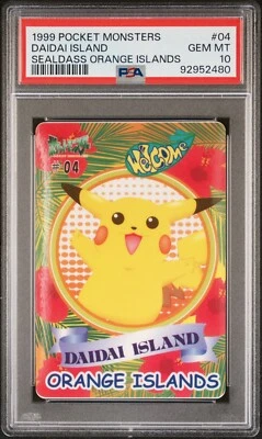 PSA 10 1999 Pocket Monsters Sealdass Orange Islands #04 DAIDAI ISLAND POP47 - Image 1 of 2