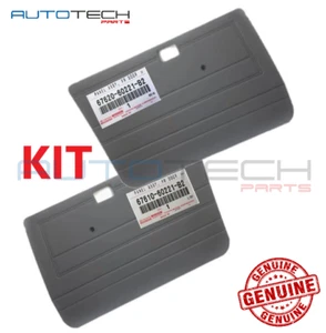 FOR LANDCRUISER 79 SERIES VDJ NEW GEN SINGLE CAB FRONT DOOR TRIM CARD GREY SET - Picture 1 of 2
