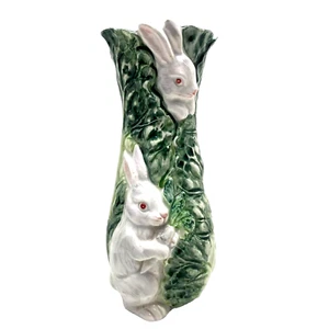 Shafford Rabbit Patch Vase by Shafford made in Japan Makers Mark - Picture 1 of 20