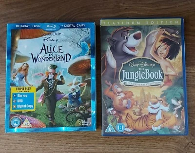 Jungle Book DVD 2disc Platinum Edition & Alice In Wonderland TRIPLE PLAY Edition - Image 1 of 4