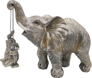 Elephant Statue Home & Office Figurines Decorations Table Centerpiece Gift Ideas - Picture 1 of 6