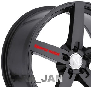 4- SPORTS MIND Wheels Decal Sticker sport racing car rims emblem motorsport logo - Picture 1 of 5