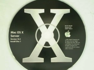 MacOS X Server X.3 10.3.4 Panther Unlimited Client - Part M9236Z/A on CD - Picture 1 of 2