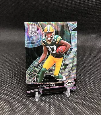 2022 Spectra Romeo Doubs /11 FOTL WAVE PRIZM SSP Rookie Card #174 🧀GOPACKGO🧀 - Image 1 of 4