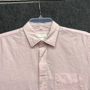 AMERICAN EAGLE Men's Classic Fit Short Sleeve Pink Button Up Shirt Medium - Picture 1 of 19