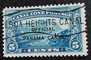 Canal Zone O3 F+ CTO, only 19,105 issued, Scott $25