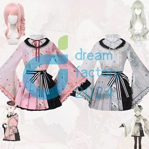 PJSK Akiyama Mizuki Juegos con disfraces Kimono Juego Proyecto Sekai Juegos con disfraces Vestido de criada Peluca - Imagen 1 de 25