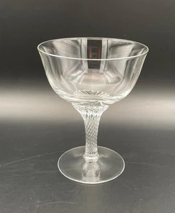 Vintage Gorham Crystal Champagne Coupe Toast Glasses Octette Barware MCM - Picture 1 of 4