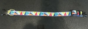Up Country Dog Collar Size M, Multicolor Triangles in Excellent Condition - Picture 1 of 5