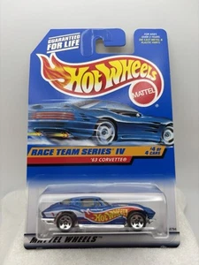 Hot Wheels Race Team Series lV '63 Chevy Corvette Diecast Car #728 Vintage #4/4 Neu - Bild 1 von 2