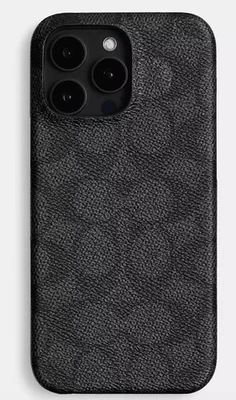 Чехол Coach для iPhone 16 Pro Max холщовый с логотипом - Изображение 1 из 4