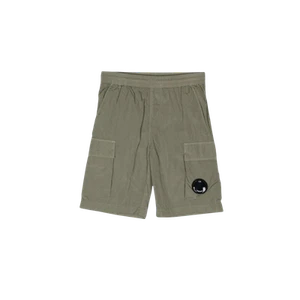 (Kids) C.P. Company U16 Chrome-R Cargo Shorts Bronze Green - 23SS - Picture 1 of 2