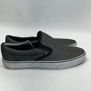 Vans Shoes Men’s Size 11 Gray Canvas Slip On Casual Sneakers Skater Hip - Picture 1 of 8