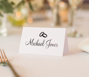 Personalised Place Cards, Wedding Table Name Cards - Picture 1 of 3