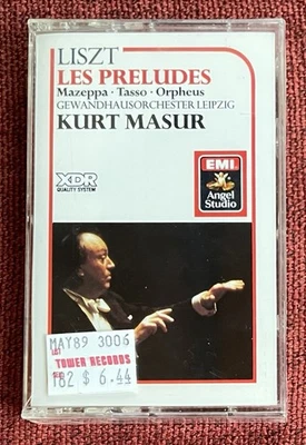 Sealed Liszt Les Preludes / Mazeppa Tasso Orpheus XDR Cassette Tape - Kurt Masur - Image 1 of 4