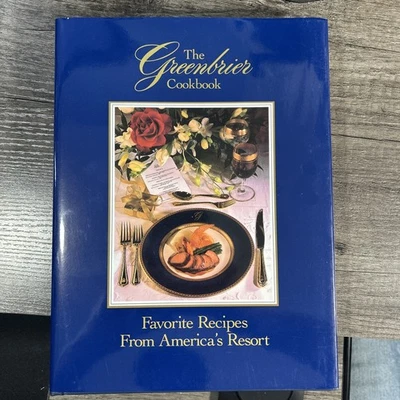 The Greenbrier Cookbook by The Greenbrier Resort,West Virginia HC DJ 1992 Signed - Image 1 of 4