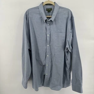 Eddie Bauer Shirt Wrinkle Resistant Relaxed Fit Button Men XXL Light Blue - Picture 1 of 7