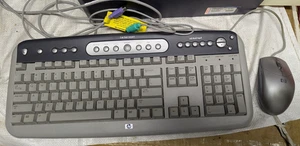 Vintage HP PS/2 Port Keyboard 5187-0341 and Mouse 5185-1212 + 5181 + SK2560 - Picture 1 of 8