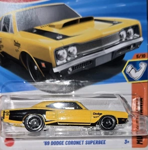 Hot Wheels 1969 Dodge Coronet YELLOW SuperBee MUSCLE MANIA 5/10 208/250 1/64 - Bild 1 von 6