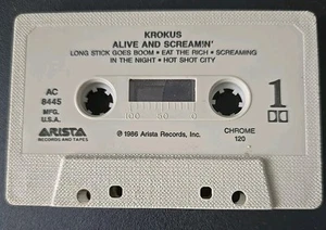 Krokus Alive And Screamin Cassette 1986 - Picture 1 of 2