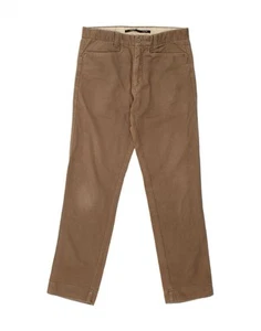 DOCKERS Mens Extra Sim Fit Casual Trousers W31 L30 Brown Cotton BH10 - Picture 1 of 4