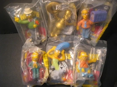 The Simpsons Movie   "6  Different Figures"  NIP Burger King 2007 - Image 1 of 4