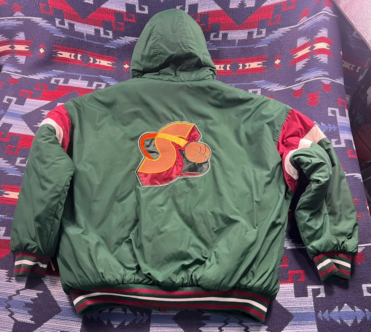 Seattle Supersonics NBA男式球迷夹克| eBay