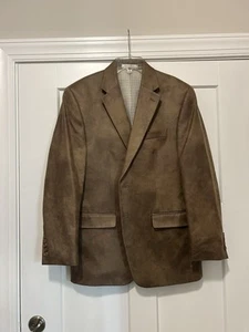 Lauren Ralph Lauren size 40 Regular Brown Faux Suede Sports Jacket Coat Blazer - Picture 1 of 8