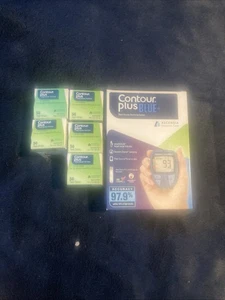 New ✅Contour Plus Blue Monitoring System Blue & 5 Boxes Of Test Strips - Picture 1 of 1