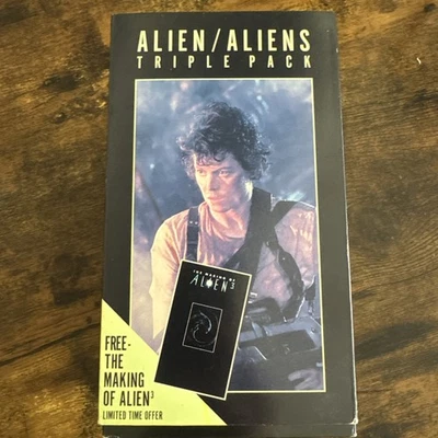 Alien VHS Aliens Triple Pack 3 Tape Set Fox Video Making Of With Alien 3 - Image 1 of 4