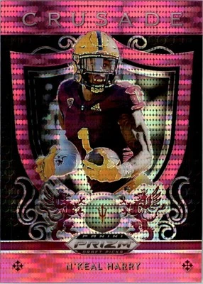 2019 Panini Prizm Draft Picks Crusade Prizms Pink Pulsar #8 N'Keal Harry - FB - Image 1 of 2
