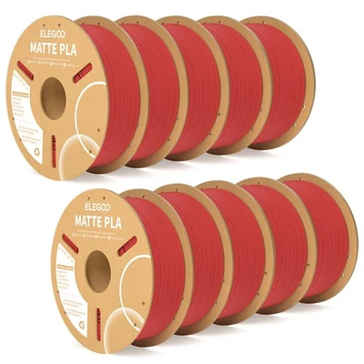 ELEGOO 10KG FDM Impresora 3D Filamento PLA 1.75mm Paquetes 10 Rollos 1KG Lote Mixto Foto 1 de 4