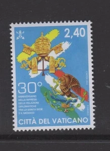 VATICANO 2022 relazione diplomatiche con il Messico nuovo gomma integra mnh - Picture 1 of 1