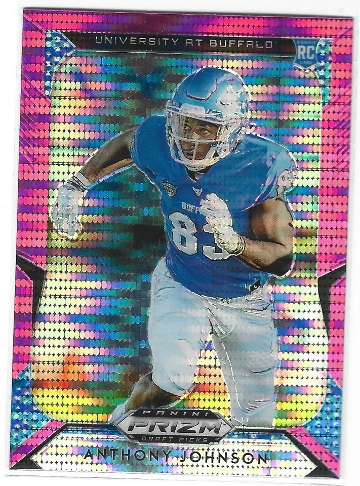 ANTHONY JOHNSON 2019 PANINI PRIZM DRAFT PINK PULSAR PRIZM ROOKIE STEELERS S4 - Image 1 of 1