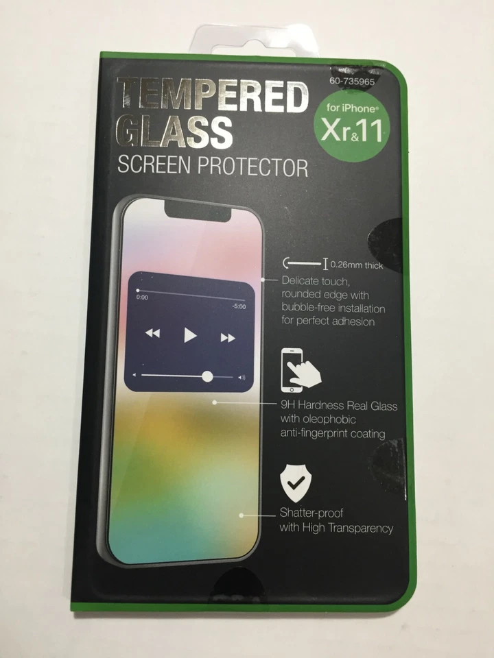Tempered Glass Screen Protector for iPhone XR & 11