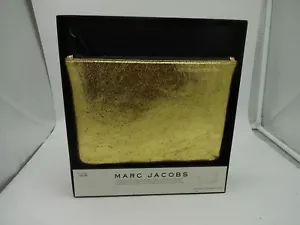 Neiman Marcus Leder Marc Jacobs Designer Metallic Gold Clutch Handtasche Tasche (QP) - Bild 1 von 6
