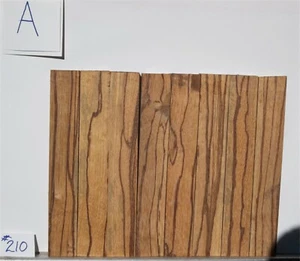 #210 exotic lumber marblewood  contrasting figure cream color  with dark stripes - Picture 1 of 4