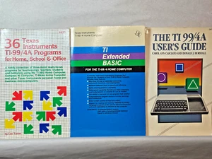 Texas Instruments TI99 4 4A Lot User Guide Extended Basic 36 Programs - Picture 1 of 7