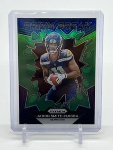 2023 Panini Prizm Jaxon Smith-Njigba Prizm Break Green Prizm Rookie RC Seahawks - Picture 1 of 2