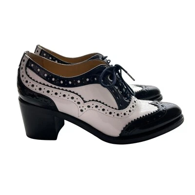 The Office of Angela Scott Mrs. Tacones Oxford con cordones Doubt Colorblock talla 37 EE. UU. 7 Foto 1 de 4