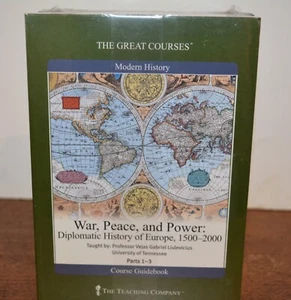 2007 GREAT COURSES War Peace & Power History of Europe 1-3 SEALED DVD & BOOK - Imagen 1 de 5