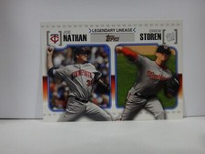2010 Topps Legendary Lineage #LL75 Joe Nathan Drew Storen  Twins Nationals
