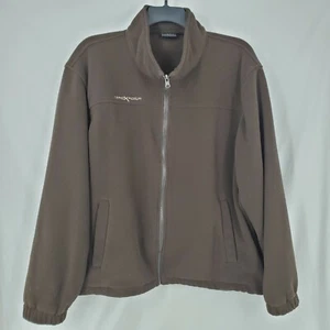 Zero Xposur Fleece Jacket Brown Full Zip Men's XXL - Picture 1 of 10