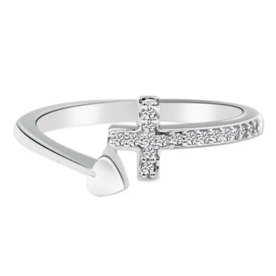 0.07Ct 100% Certified IGI Natural White Diamond Women's Ring In 14KT White Gold - Image 1 of 4