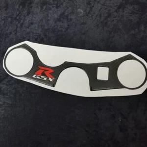 Top Triple Clamp Yoke 3D Decal Fit Suzuki GSXR1000 GSXR750 600 Real Carbon Fiber - Picture 1 of 2