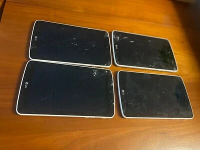 Lot of 4 LG G Pad F LK430 8GB, Wi-Fi , 7in - White - AS IS FOR PARTS ONLY - Image 1 of 2